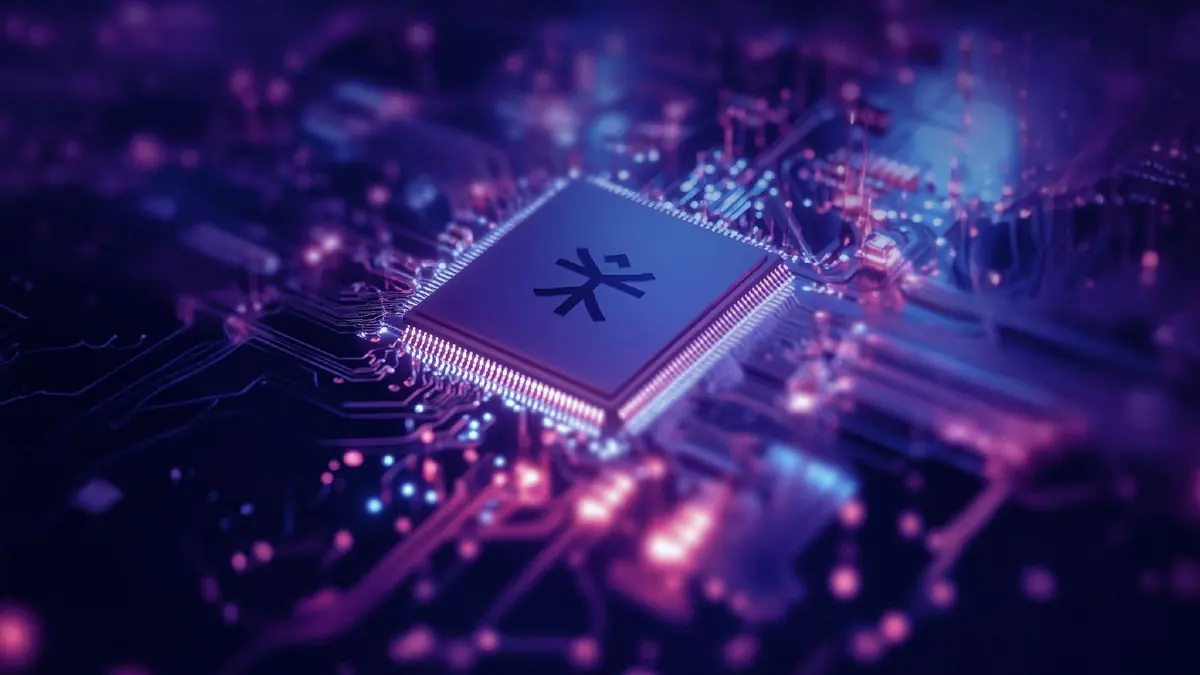 Representação abstrata de processamento de Inteligência Artificial